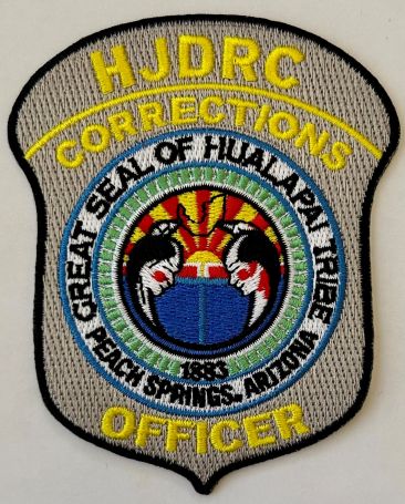 HUALAPAI JUVENILE CORRECTIONS OFFICER BADGE PATCH - GREY.